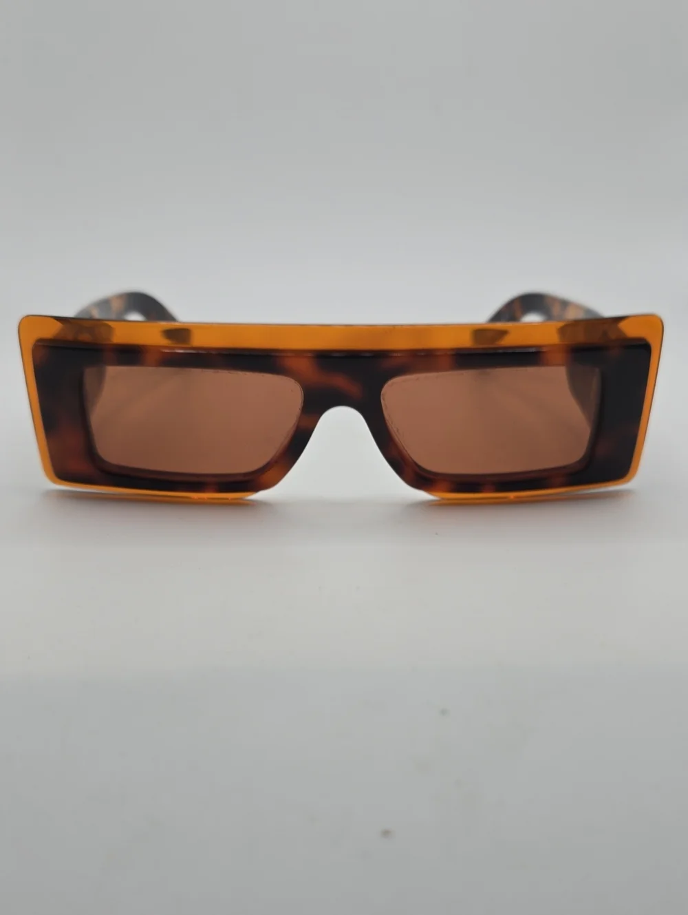 Kenzo Tortoiseshell Rectangular Sunglasses - Brown Lenses